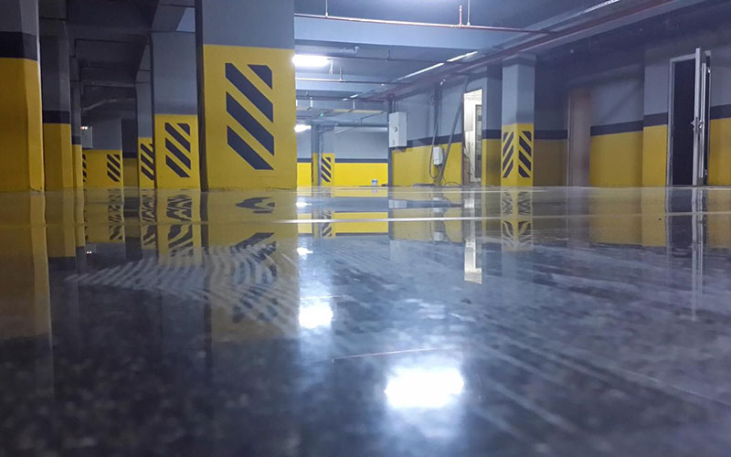 Concrete Polishing field application